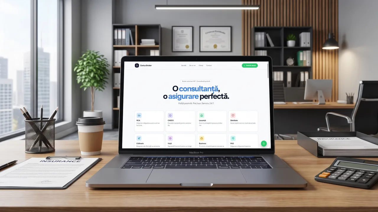 Certus Broker — site broker de asigurări